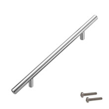 (Stainless Steel,12*100*64mm)Puxadores de barra em T banheiro cozinha armário gaveta armário maçaneta porta furo 64320mm