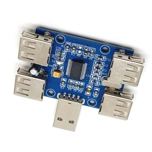 USB HUB USB2.0 HUB 4 Port Controller Usb Expansion Module 6.3V-50V 480Mbps Plug and  Driver-Free 1