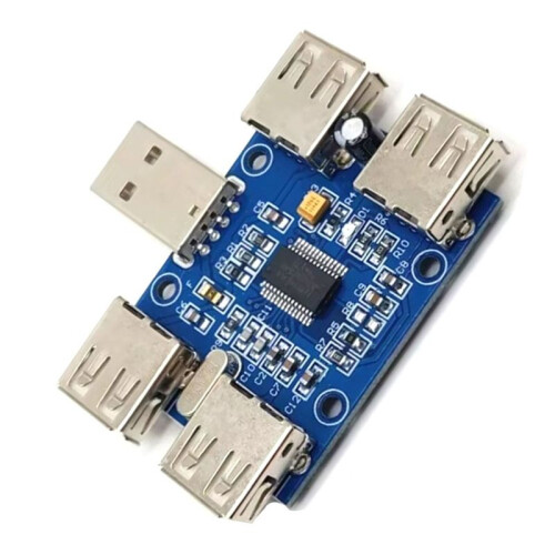 USB HUB USB2.0 HUB 4 Port Controller Usb Expansion Module 6.3V-50V 480Mbps Plug and  Driver-Free 2