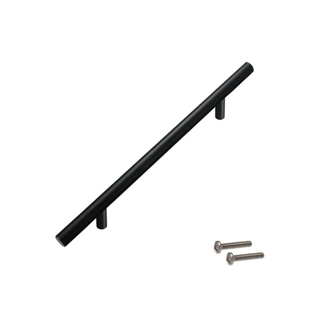 (Black, 12*500*320Mm) Handles T Bar Bathroom Kitchen Cupboard Drawer Cabinet Door Hole Handle 64320Mm 699720277658