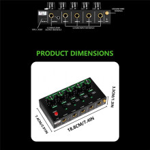 4-Kanaals Professionele Geluidsmixer, -Audiomixer, Lijnmixer, Kleine Audiomixer voor Clubbars