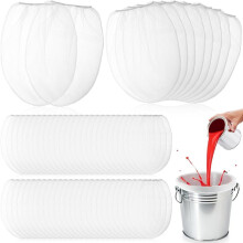 60 Pcs Paint Strainer Bags, 5 Gallon Fine Mesh Filter Bag with Elastic Top Opening Hydroponic Filter Tool for Gardening