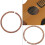 Roseta Sapelli com Orifício de Som para Violão Acústico e Incrustação de Concha de Abalone para Violão Acústico 6