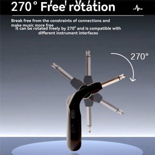 C01+ Guitar Wireless System Audio Transmitter Receiver Pickup Rechargeable Wireless System for Electric Guitar