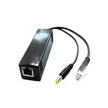 Divisor PoE de 30 W y 2,5 G, Adaptador Divisor Ethernet de Alimentación IEEE 802.3af de 48 V A 12 V para Sistemas de CCTV de Seguridad.