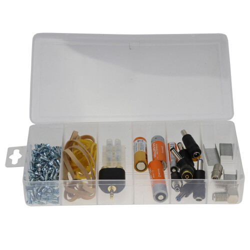 kenable Storage Box Organiser 6 Compartment with Hinged Lid for Nuts/Bolts/Fishing 1