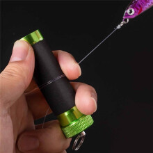 Attrezzo per Nodi da Pesca Robusto, Antiscivolo, , per Tirare I Nodi, per Lago, Acqua Dolce, Uomo, Donna, Verde