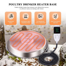 Poultry Animals Chicken Drinking Heating Water Heater Agriculture Adjustable Farm Drinker for Chicken Drinker US Plug