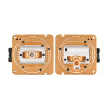 2PCS AG02 CNC Hall Gimbals Two-Way Adjustable Metal Hall Joystick for TX16S MKII/TX15/BOXER Remote Control Gold