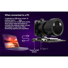 Night Vision FPV Camera 2.7K Resolution 1/1.8In Sensor MP4 Video Format High-Performance FPV Drone Camera Parts