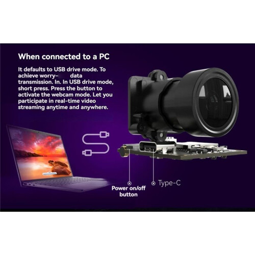 Night Vision FPV Camera 2.7K Resolution 1/1.8In Sensor MP4 Video Format High-Performance FPV Drone Camera Parts