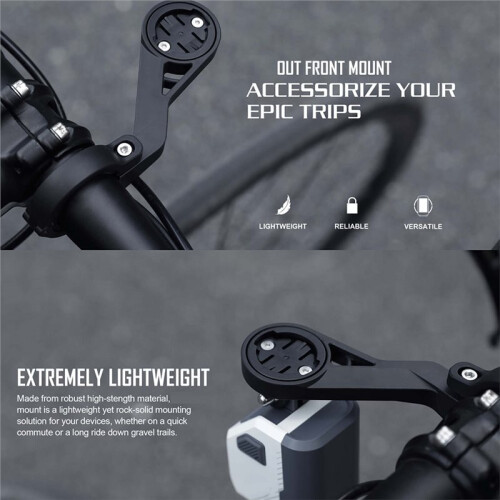 Out Front Bicycle Computer Mount Bracket Bike Front Lights Mount Handlebar Mount Bicycle Computer Holder 1