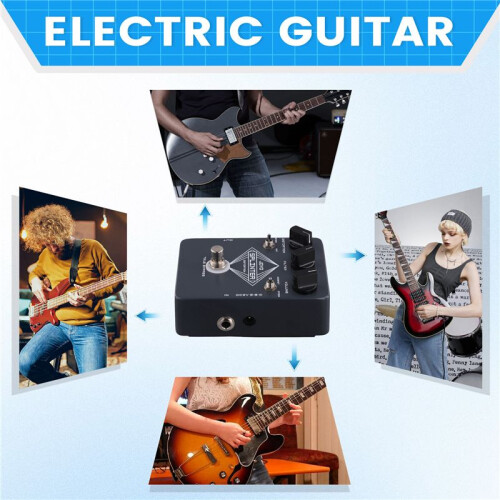 JOYO JF-21 Splinter Classic Distortion Guitar Pedal Fuzz & Distortion Effect Pedal with DISTORTION/FILTER/VOLUME Knobs 2