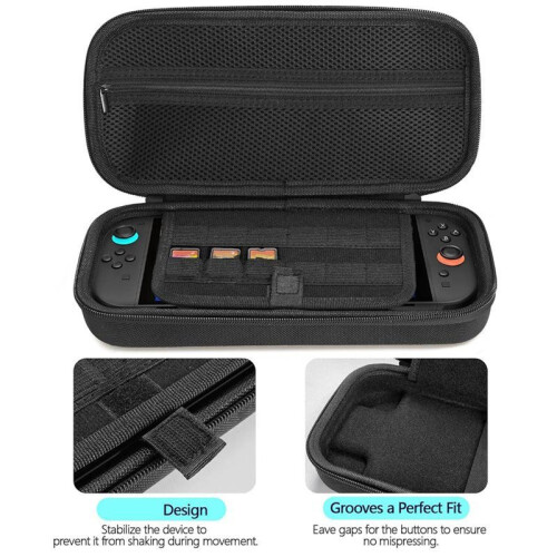 Carrying Case for  2 for  Oled Carrying Bag Shockproof Zipper Handbag for  2 Handheld Game Console 1
