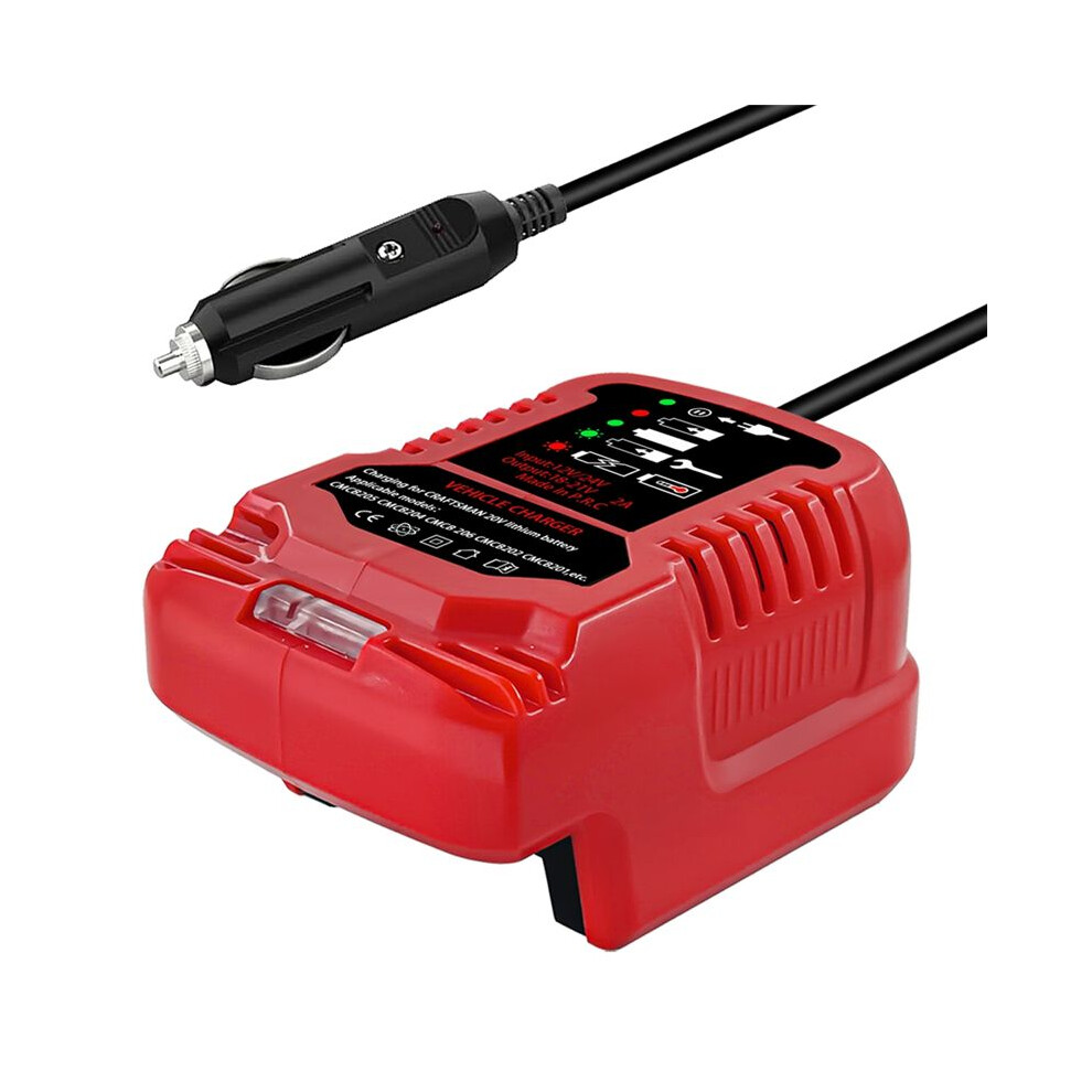 Car Charger For Craftsman 20V Li-Ion Battery Automotive Charger Lighter Plug For Cmcb201 Cmcb202 Cmcb204 4711352790889