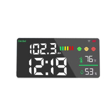 5 in 1 Tuya WiFi Noise Meter CO2 Gas Detector Decibel Meter Temperature Humidity Monitor for Home Classroom