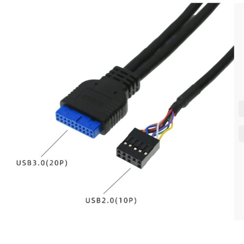 60cm Front Case Panel USB3.0+USB3.0+HD Audio Jack  I/O Board+Internal Wire USB Bezel  DIY Case Extension