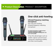 Micrófono Inalámbrico UHF con Receptor de Carga Todo en para Cantar, Ideal para Entretenimiento en Casa y Karaoke (EE. UU.)
