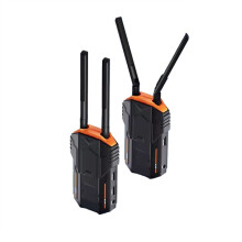 Transmisor y Receptor de Video Inalámbrico de 200 M con Batería. Kit Extensor Compatible con para Cámara, Monitor y Proyector.
