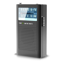 Portable AM/FM Radio Emergency Weather Radio with Built-in Antenna Loud Speaker Ideal Gift for Elderly Pocket