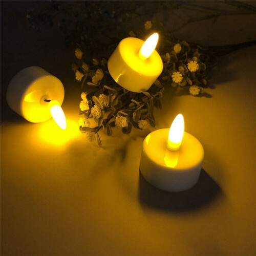 Velas LED Sin Llama con Pilas, 12 Unidades 2