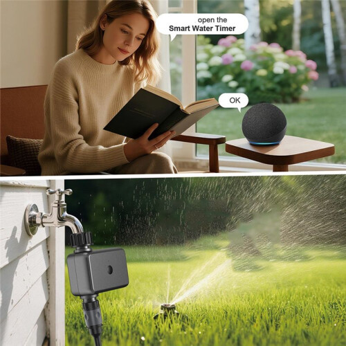 ZigBee Watering Valve Tuya Irrigation Timer Programmable Irrigation Timer Timed Sprinkler System for Garden A 2
