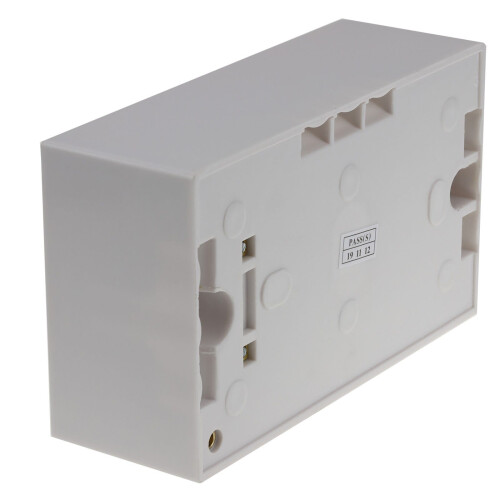 kenable Surface Mount Back Box Pattress Box 2 Gang 47mm with Cable Holder EARTHED 1