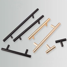 (Stainless,12*200*128mm)T-Bar Griffe Bad Küche Schrank Schublade Schrank Türgriff Loch 64320 mm