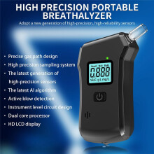Portable Breath Alcohol Tester Handheld Breathalyzer Alcotest Alcohol Test Tools LCD Display Breathalyser Device