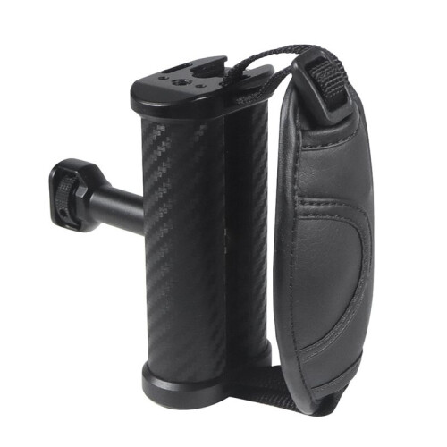 Carbon Fiber Side Handle Adjustable Handgrip 1/4 Screw Camera Cage Cold Shoe Mount Flash Light Holder Positioning Handle 1