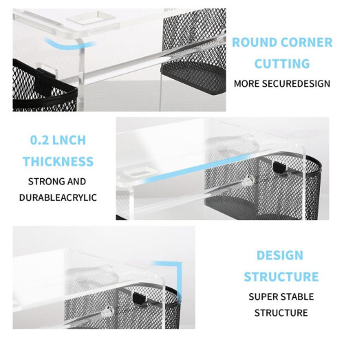 Label Roll Holder for Rolls and Fanfold Labels,Acrylic Label Holder for Thermal Printer,for Desktop Label Printer 2