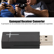 Adapter Kontrolera Gier Konwerter Odbiornika Gamepada Adapter Kontrolera Podłącz i Graj Odbiornik Gamepada Bezprzewodowego 2.4G