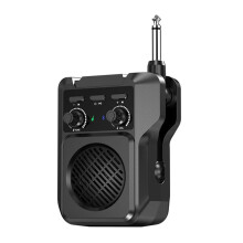 Electric Guitar Speaker Amplifier Rechargeable Portable Tone Control Distortion Overdrive Reverb Effect for Beginner