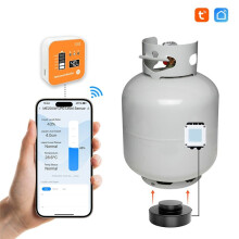 Tuya 300m ME204R RF433 Gas Detector LED Display Portable Home Device Gas Tank Meter LGP Tank Measure 1m/50kg (EU)