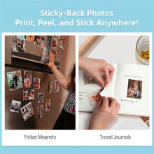 Color Photo Printer Portable Printer HD Pocket Printing Maker with 50 Sheets of Printing Paper for Gift
