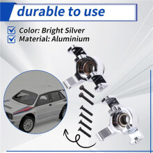 RC Car Upgrade Front Steering Cup + Bearing Kit for MJX 1/14 14301 14302 14303 14304 RC Car Accessories Silver