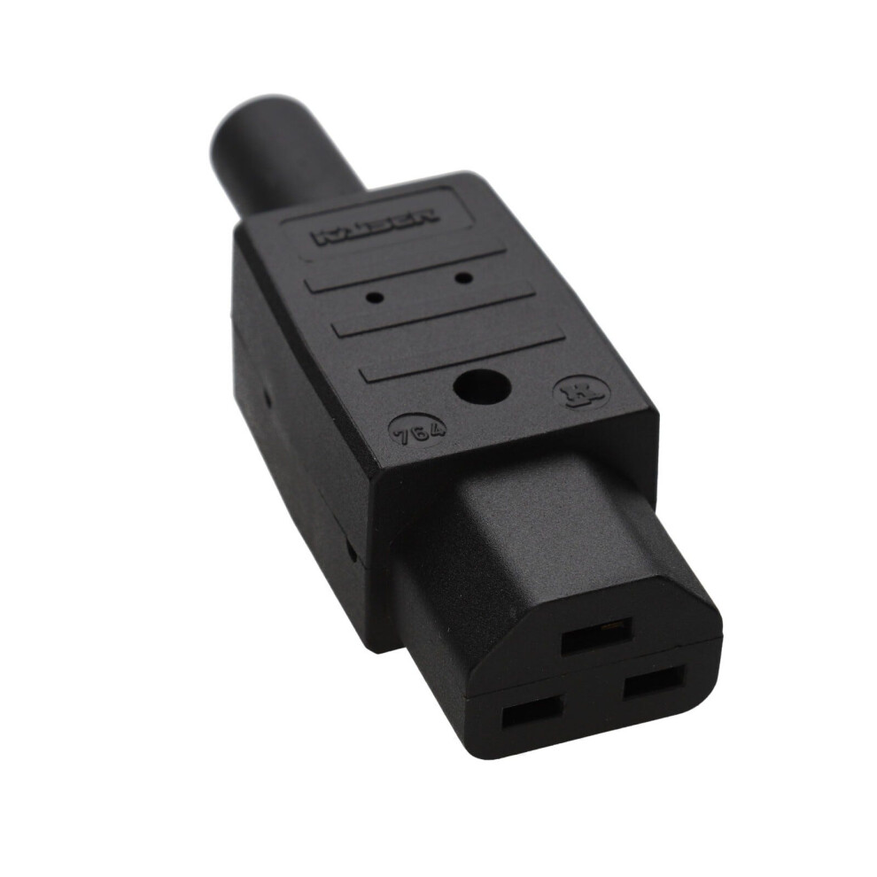 Kenable Rewireable C21 Hot Iec 16A 250V Screw Terminal Power Cable Connector