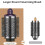 Escova Redonda  para Volume com Acessório para  Airwrap HS01/HS05/HS08, Afofa e Dá Volume para Modelar 3