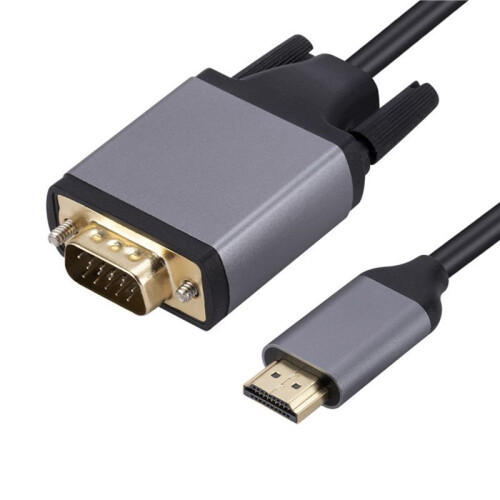 1080P -Compatible to VGA Adapter Cable 1.8m Data Cable 10Gbps HD Screen Cord with Audio Cable and Power Cable 2