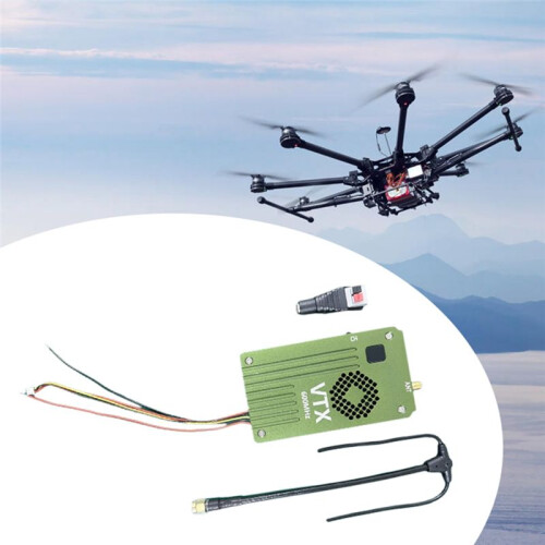 8W VTX 600Mhz Video Transmitter High Power Long Range Video Transmitter for RC FPV Drone 2