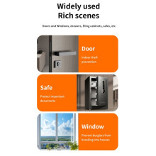 WiFi Door Window 100dB Alarm with Magnetic Sensor Tuya APP Remote Alerts Door Open Closed Detectors Home Security Device
