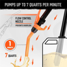 Battery Powered Transfer Pump Autocycle Car Petrol Oil Pump with Flow Control Nozzle Liquid Petrol Pump Filter Design B