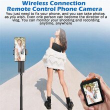 2 Inch Draadloze Selfie Monitor Scherm met Clips Draagbare Telefoon Afstandsbediening Selfie Monitor voor Vlog Live