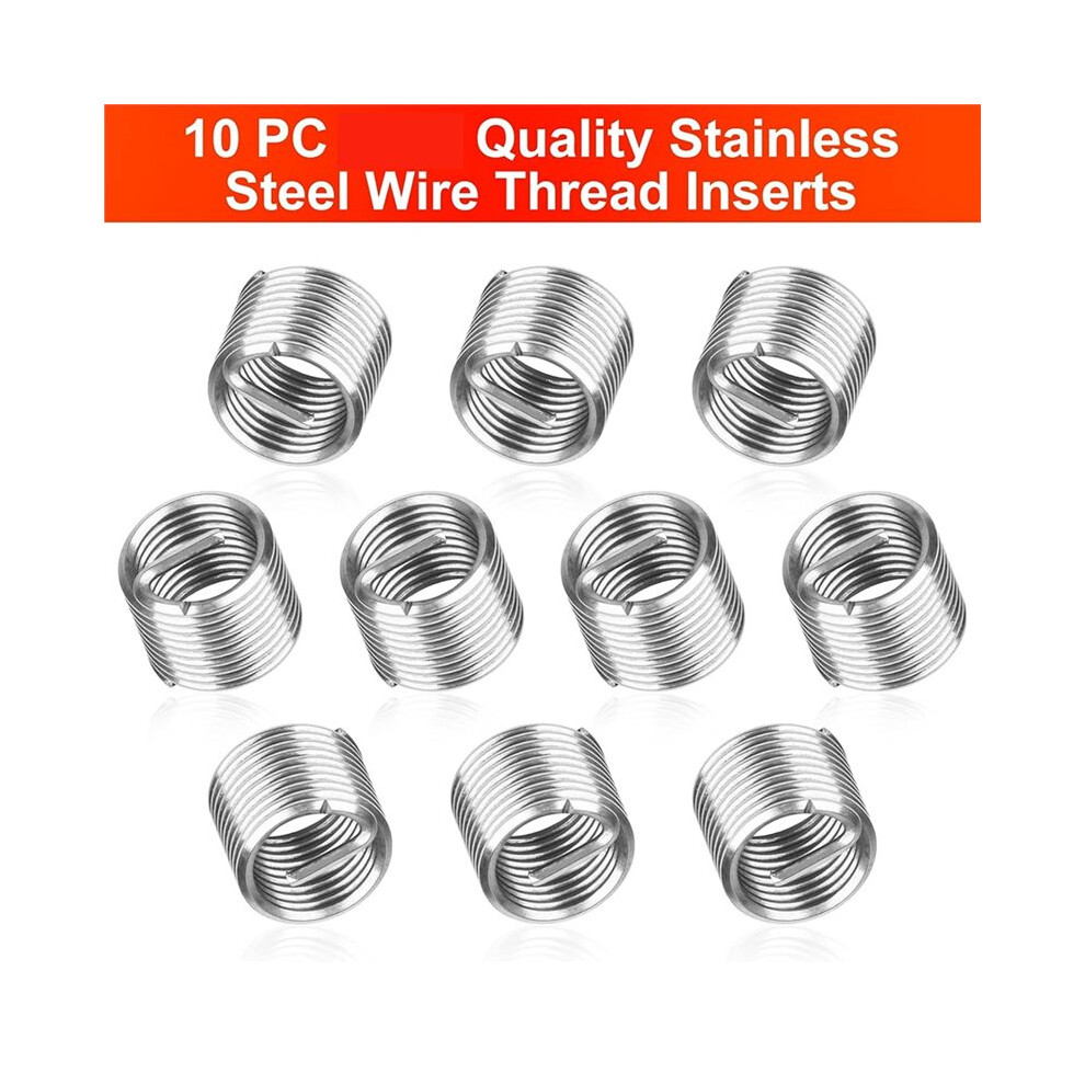 Thread Repair Kit M12x1.75mm, Metric Thread Repair Insert Rethreading Inserts Tool For Damaged Thread Repairing 15Pcs 6033387149653