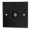Brushed Aluminium Black BNC CCTV Wall Faceplate D-Series Chassis Mount Insert 2