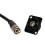 Brushed Aluminium Black BNC CCTV Wall Faceplate D-Series Chassis Mount Insert 3