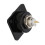 Brushed Aluminium Black BNC CCTV Wall Faceplate D-Series Chassis Mount Insert 4