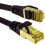 kenable FLAT CAT7 FTP Shielded 600MHz 10Gbps Ethernet LAN Cable RJ45  2m Black 1