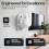 6PCS Speaker Wall Mount Bracket Enhanced Sound Space-Saving Rugged Small Speaker Wall-Mounted Accessory Audio Stands 4