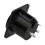 Brushed Aluminium Black 3 Pin XLR Wall Faceplate D-Series Chassis Mount Insert 3